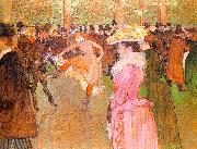  Henri  Toulouse-Lautrec Training of the New Girls by Valentin at the Moulin Rouge Norge oil painting reproduction